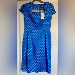 NWT SWEET SUMMER GRACE KARIN DRESS. SWEETHEART NECKLINE,CAP SLEEVES, VENTED HEM